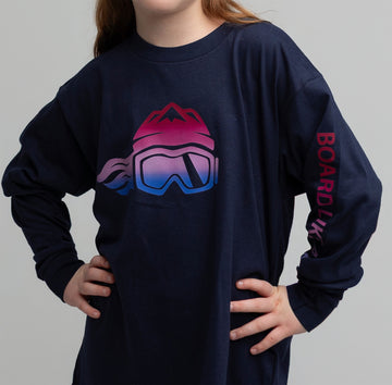 Girls Snowboard Long-Sleeve T-Shirt Aurora